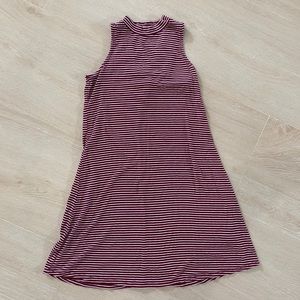 Maroon Striped Art Class 10/12(L) Sleeveless Dress